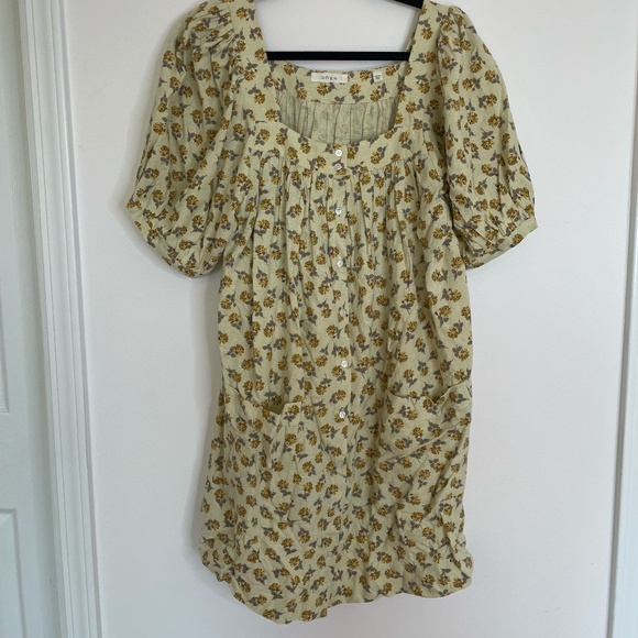 Doen Dresses & Skirts - Doen XL Meadow floral-print silk mini dress